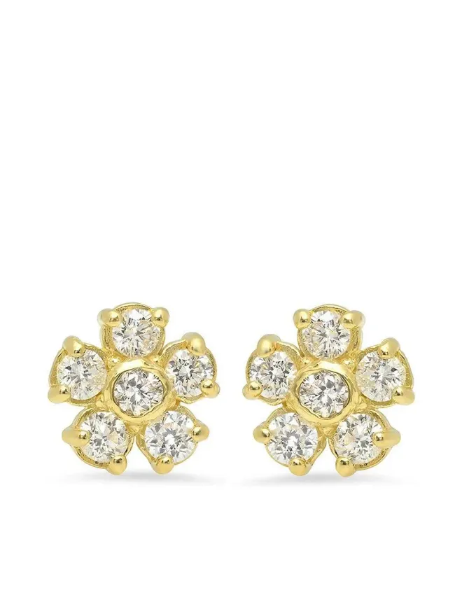 Jennifer Meyer Jennifer Meyer 花モチーフ ダイヤモンド スタッドピアスの商品画像