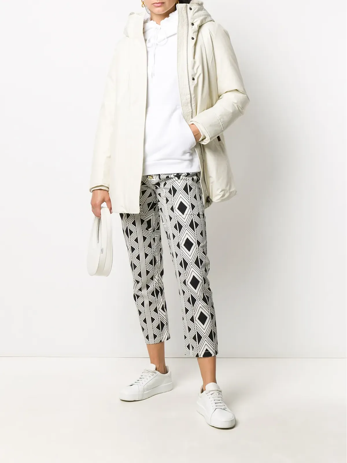 Woolrich ジップアップフード付きコート - 画像2