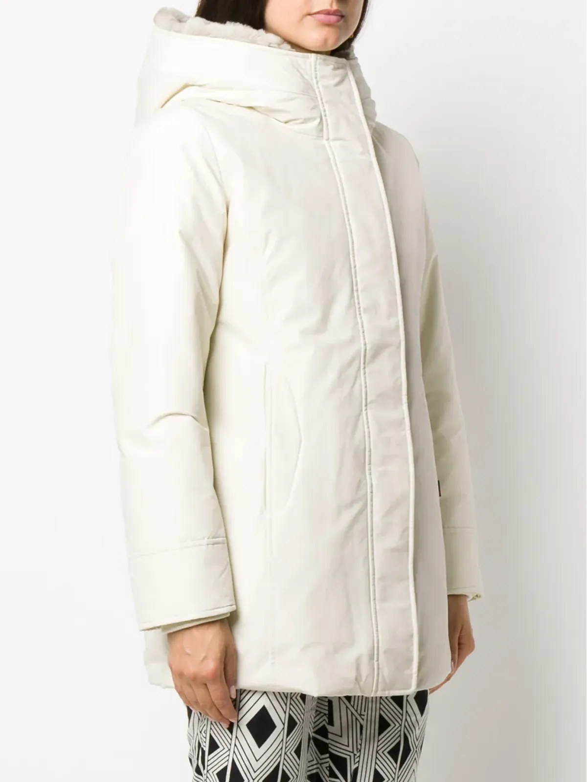Woolrich ジップアップフード付きコート - 画像3