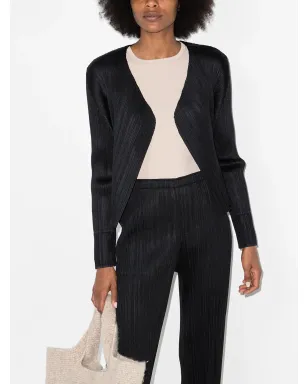Pleats Please Issey Miyake プリーツ長袖カーディガン - サムネイル2