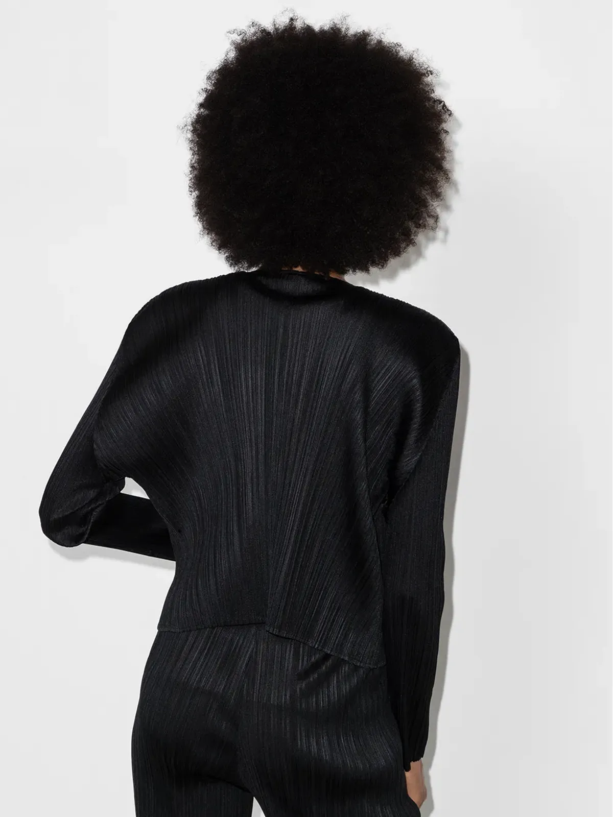 Pleats Please Issey Miyake プリーツ長袖カーディガン - 画像3