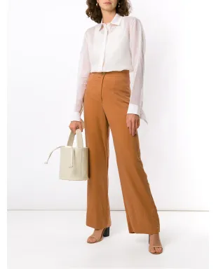 Sarah Chofakian クロコ型押しバケットバッグ - Neutrals - サムネイル2