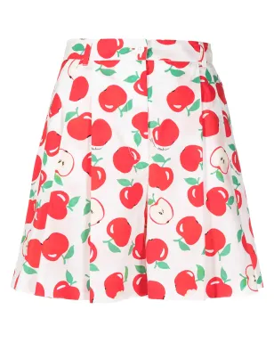 Boutique Moschino アップルプリントプリーツショーツ - サムネイル1