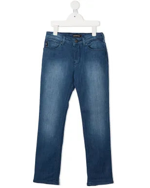 Emporio Armani Kids ストレートレッグジーンズ - サムネイル1
