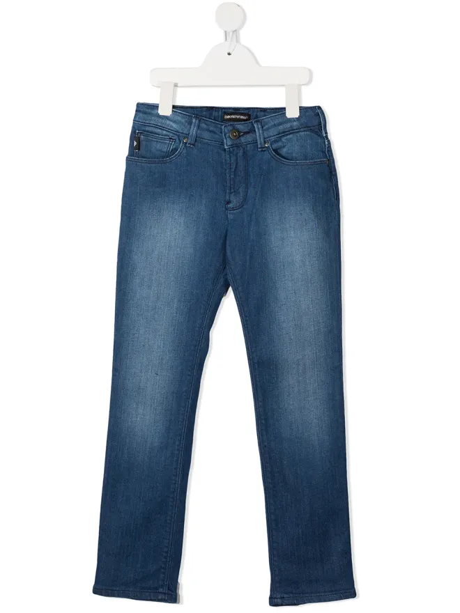 Emporio Armani Kids Emporio Armani Kids ストレートレッグジーンズの商品画像