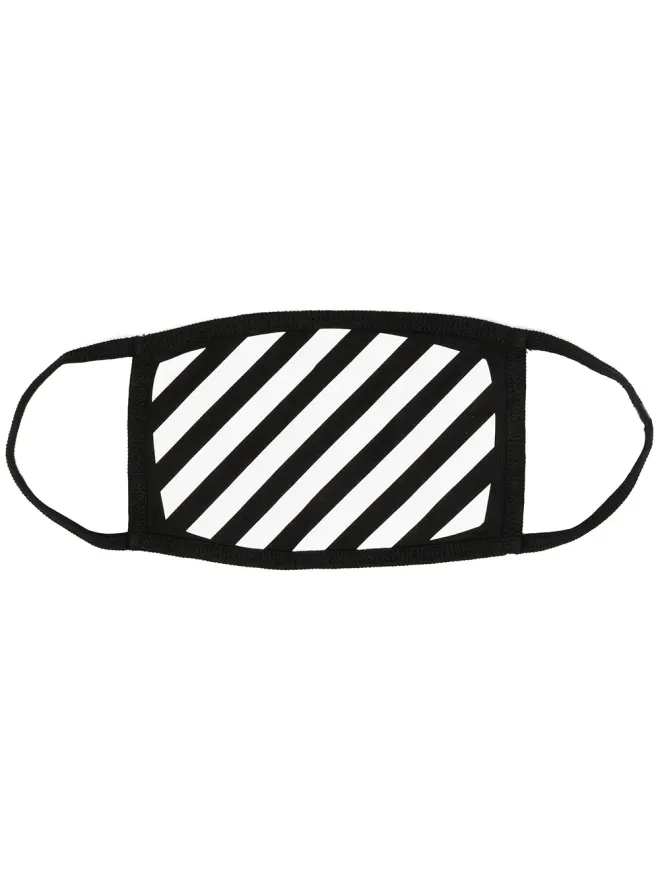 OFF-WHITE Off-White 斜めプリントフェイスマスクの商品画像
