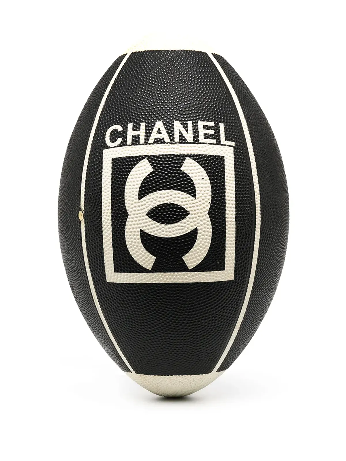 CHANEL ビンテージ 2007 CCロゴ ラグビーボール型バッグ - 画像1