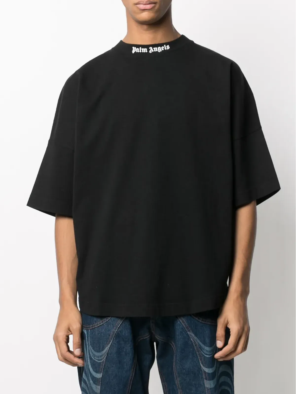 Palm Angels ロゴプリント コットンTシャツ - 画像3
