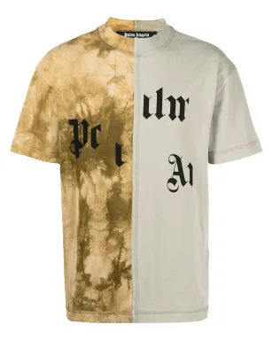 Palm Angels ブロークンロゴ パネルドTシャツ - サムネイル1