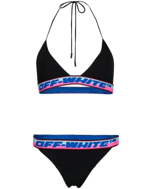 Off-White ロゴテープビキニ - ブラック - サムネイル1