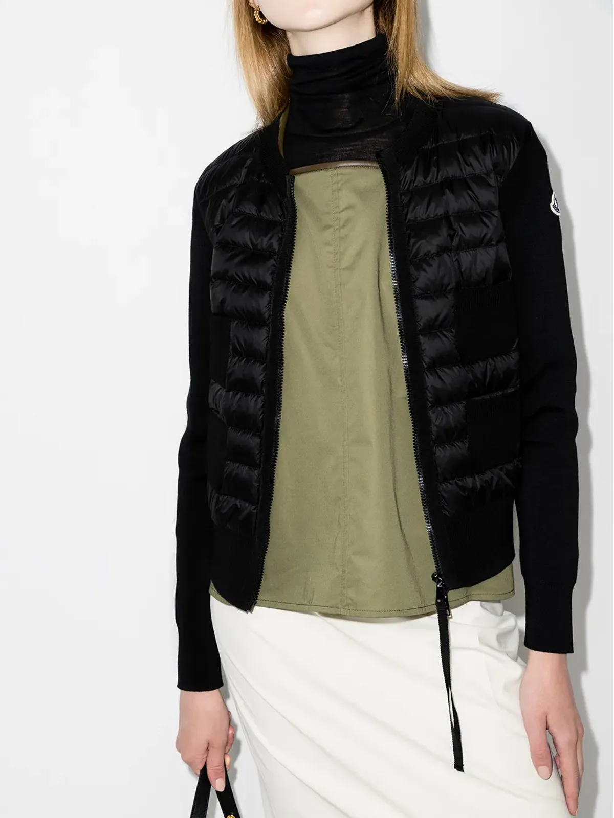 Moncler パディッドパネル入りニットカーディガン - 画像2