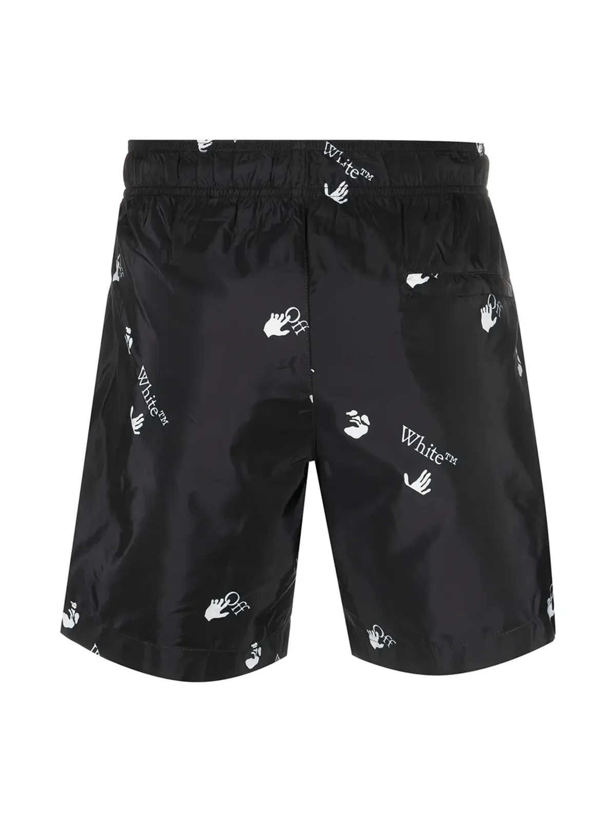 Off-White Hands-Off print swim shorts - Black - 画像2