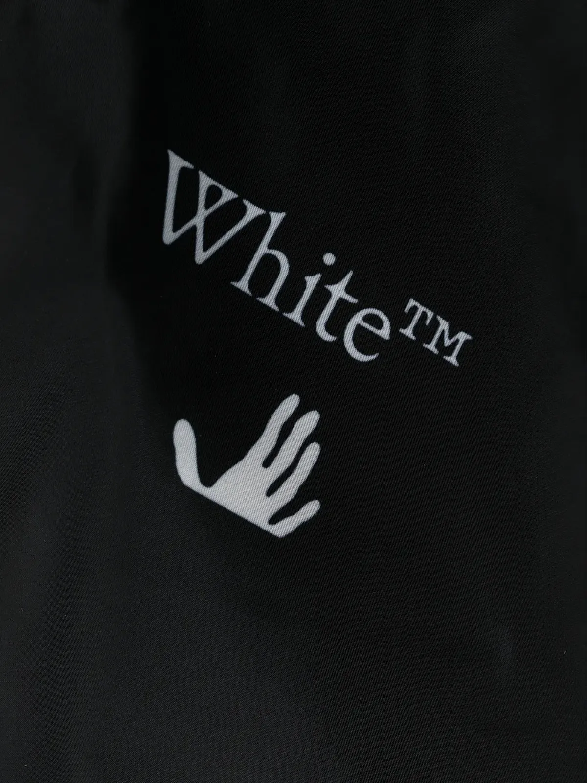 Off-White Hands-Off print swim shorts - Black - 画像3