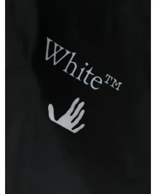 Off-White Hands-Off print swim shorts - Black - サムネイル3