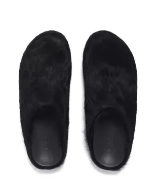 Marni ファスベット・サボット・カーフヘア・スリッパ - サムネイル4