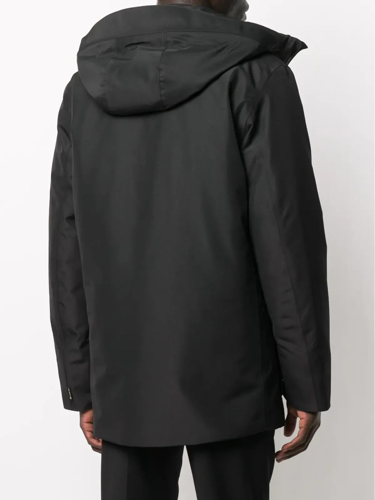 Woolrich ダブルレイヤードフード付きコート - 画像4
