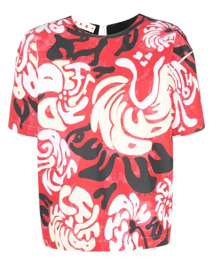 Marni グラフィックプリント半袖ブラウス - サムネイル1
