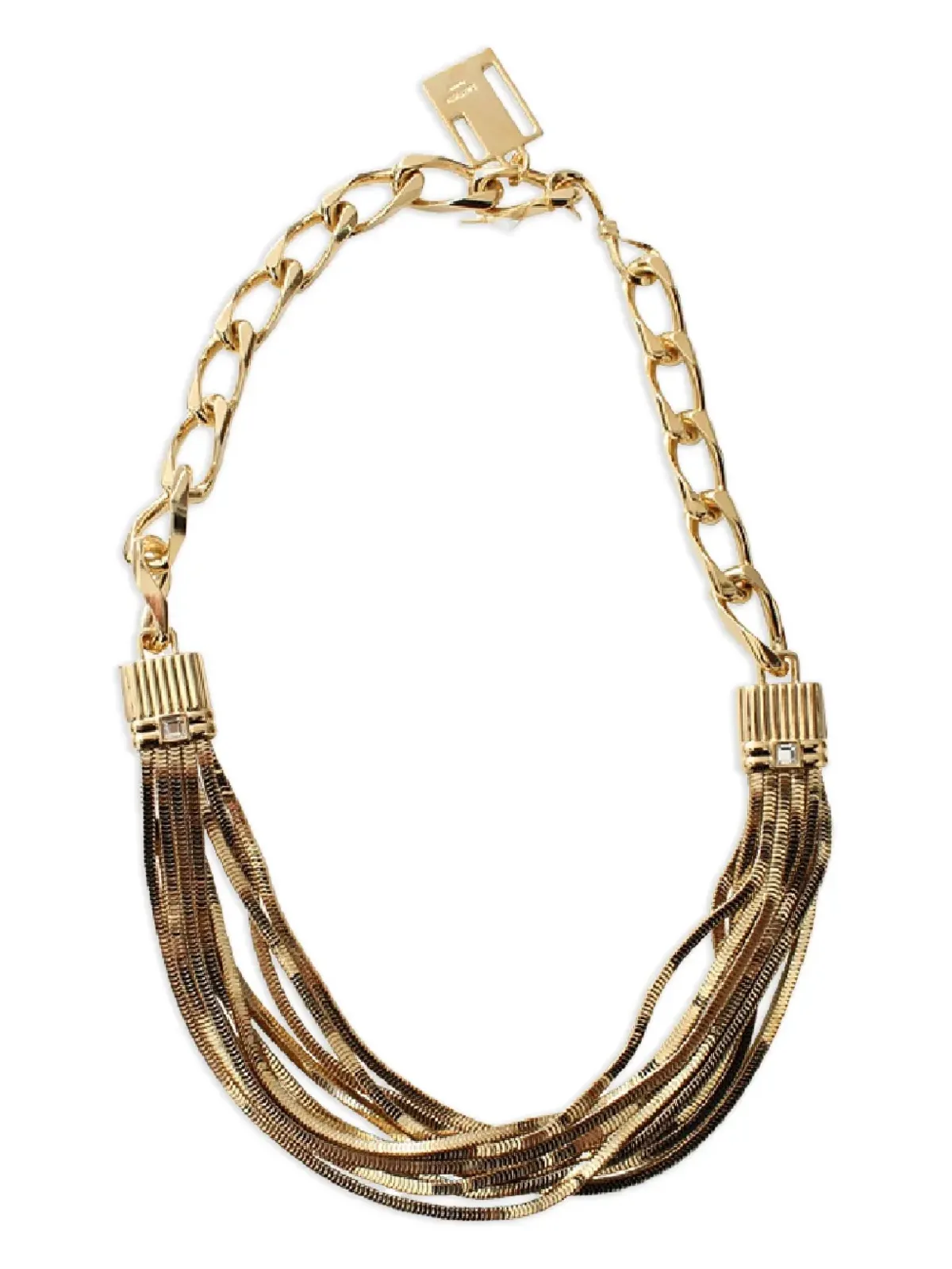 Lanvin イエローゴールド アールデコ ネックレス - 画像1