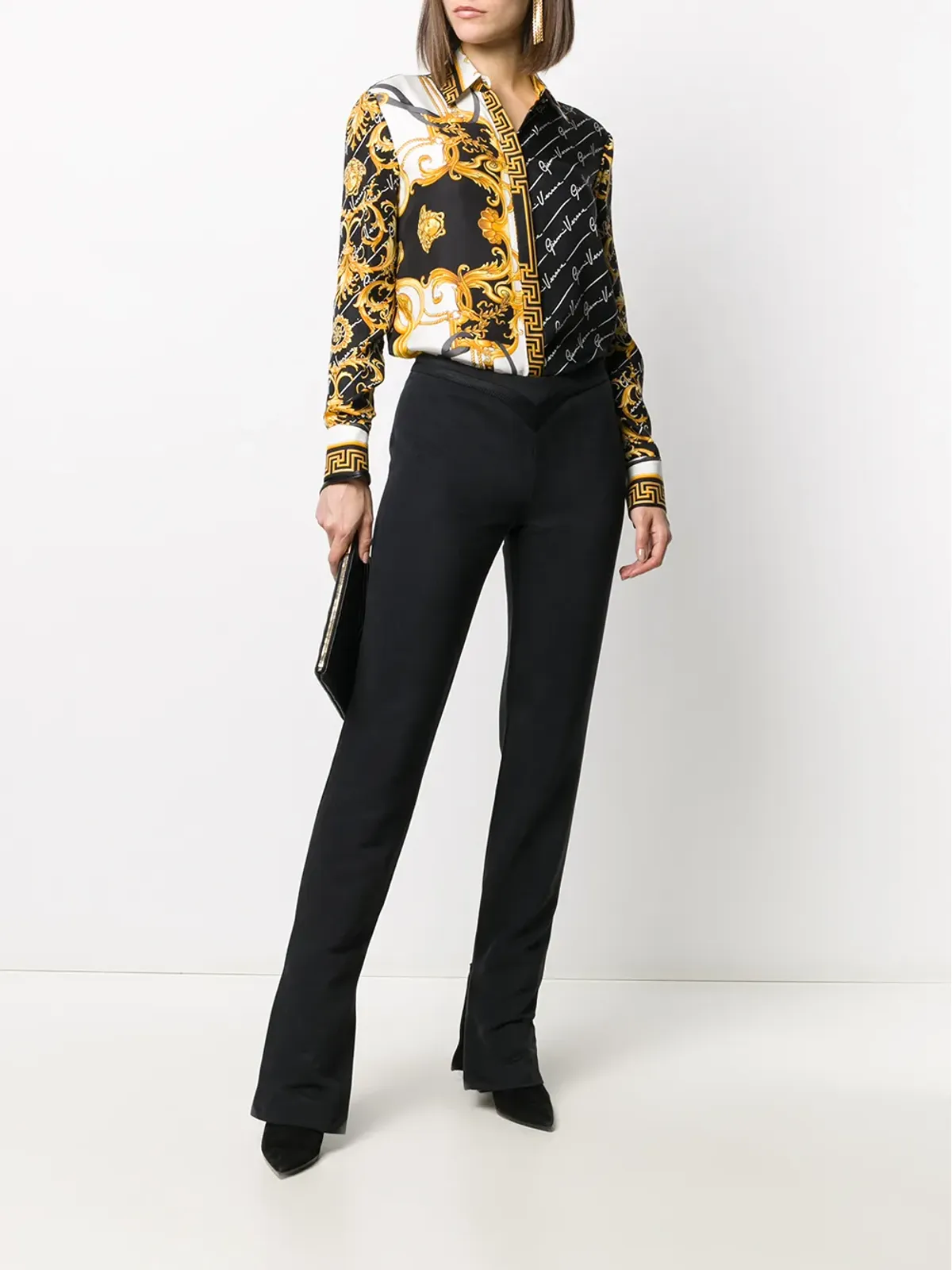 Versace Pre-Owned パネルドウェストパンツ - 画像2