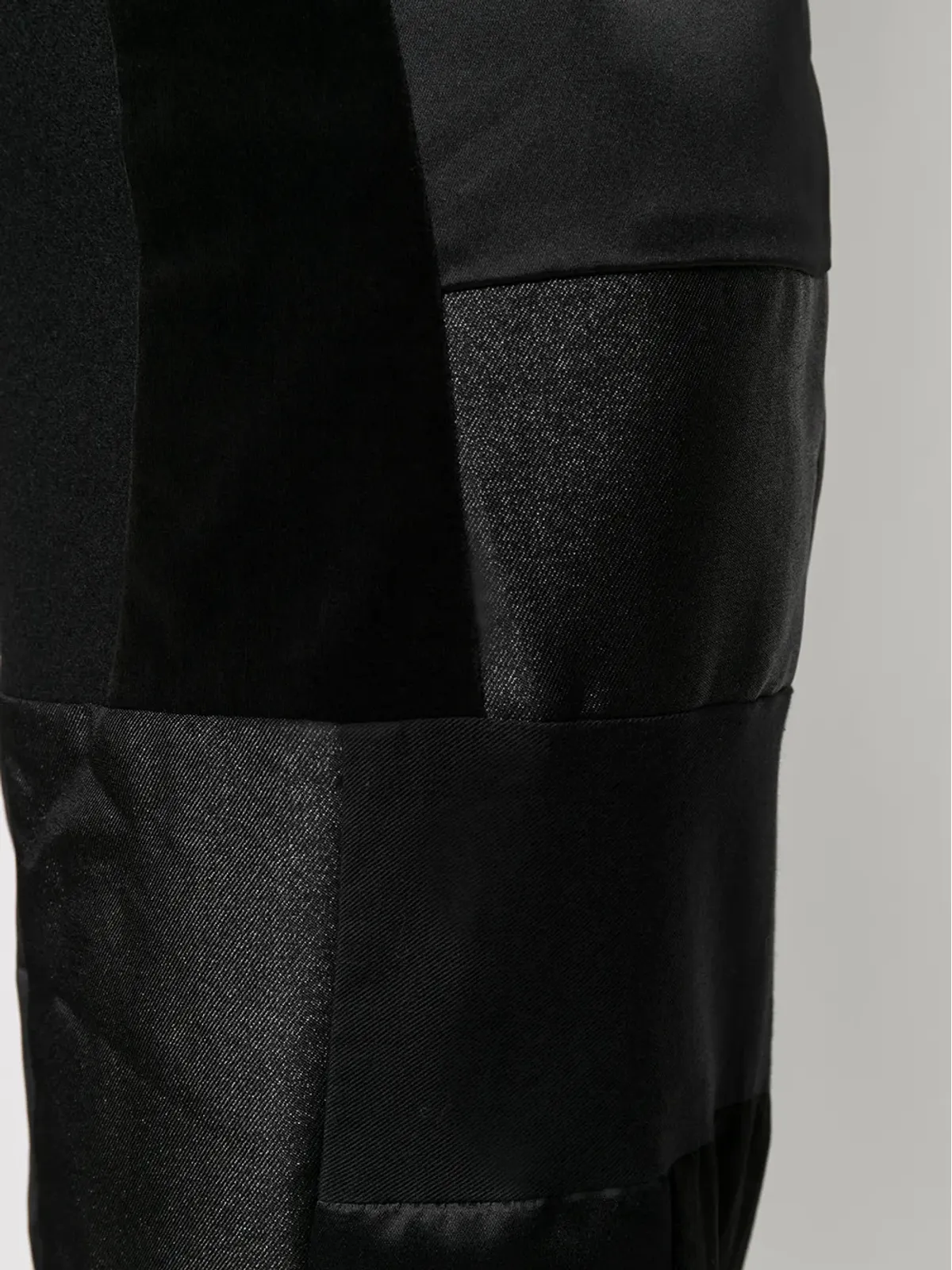 Black Comme Des Garçons パッチワークストレートレッグパンツ - 画像5