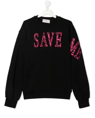 Alberta Ferretti Kids Save Me 刺繍入りスウェットシャツ - サムネイル1