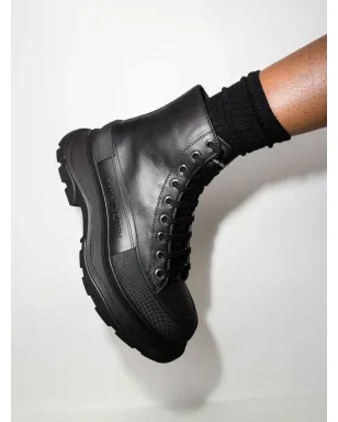 Alexander McQueen チャンキーソール アンクルブーツ - ブラック - サムネイル3
