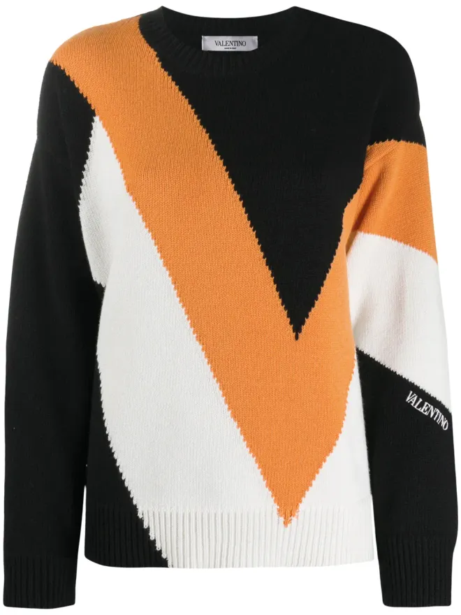 Valentino Garavani Valentino Garavani インターシャ ニット ジャンパーの商品画像