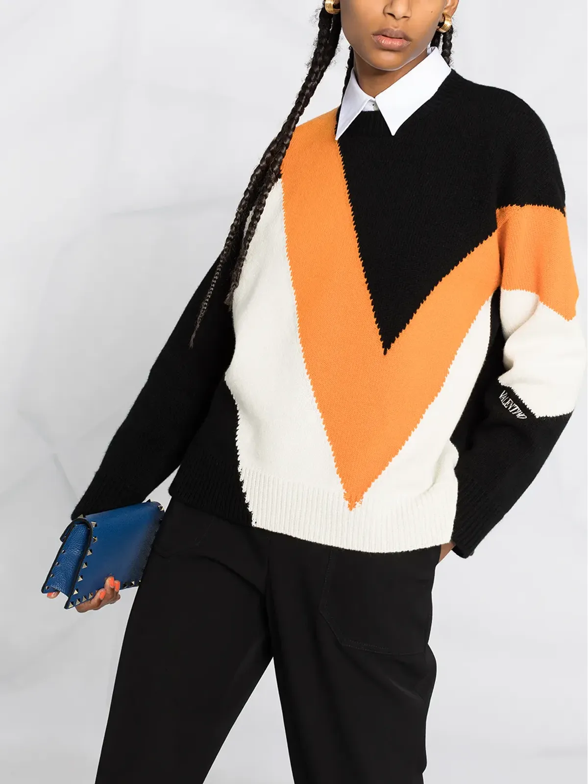 Valentino Garavani インターシャ ニット ジャンパー - 画像5