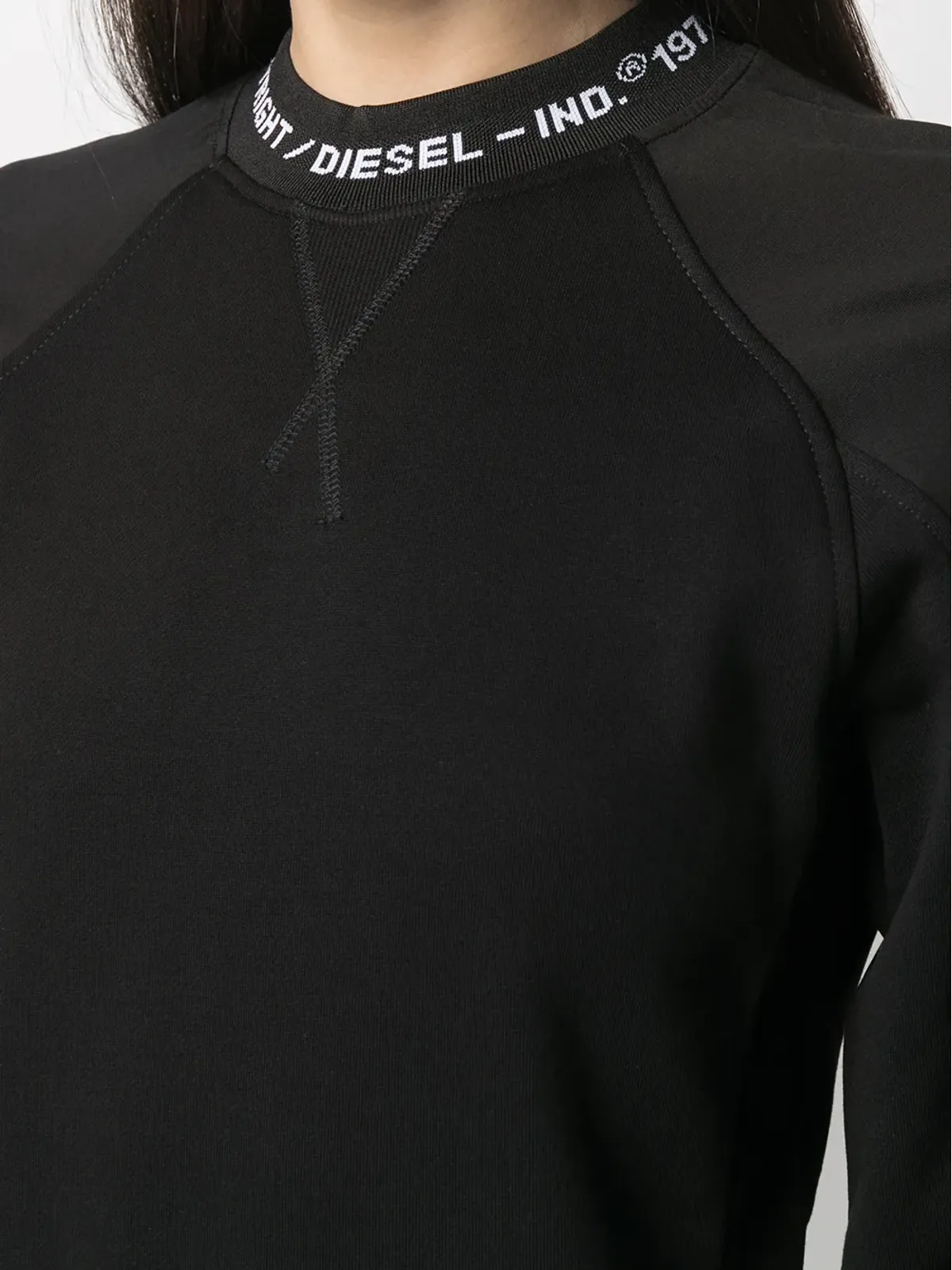 Diesel ロゴ入りカラー衿付きセータードレス - 画像5