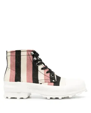 CamperLab Traktori striped ankle boots - Neutrals - サムネイル1