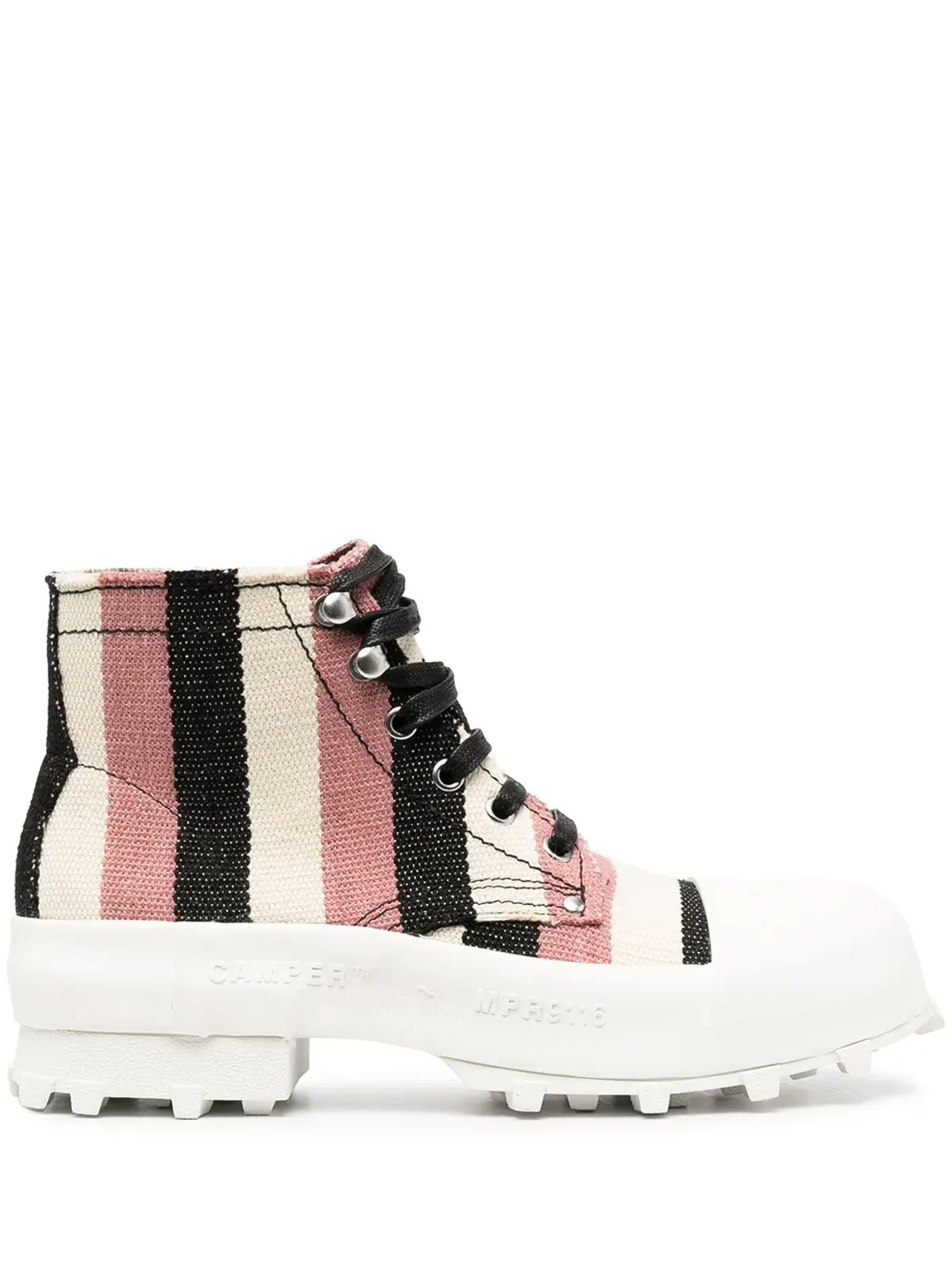 CamperLab Traktori striped ankle boots - 画像1