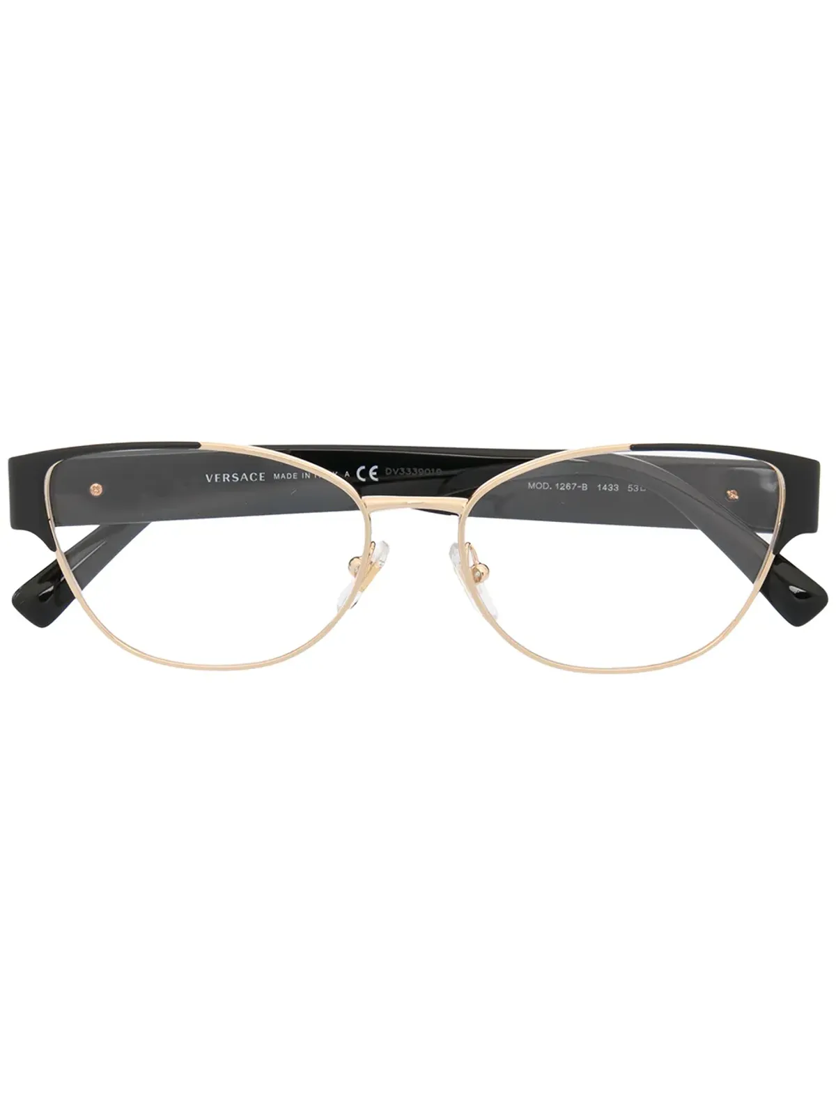 Versace Eyewear オーバルフレーム眼鏡 - 画像1