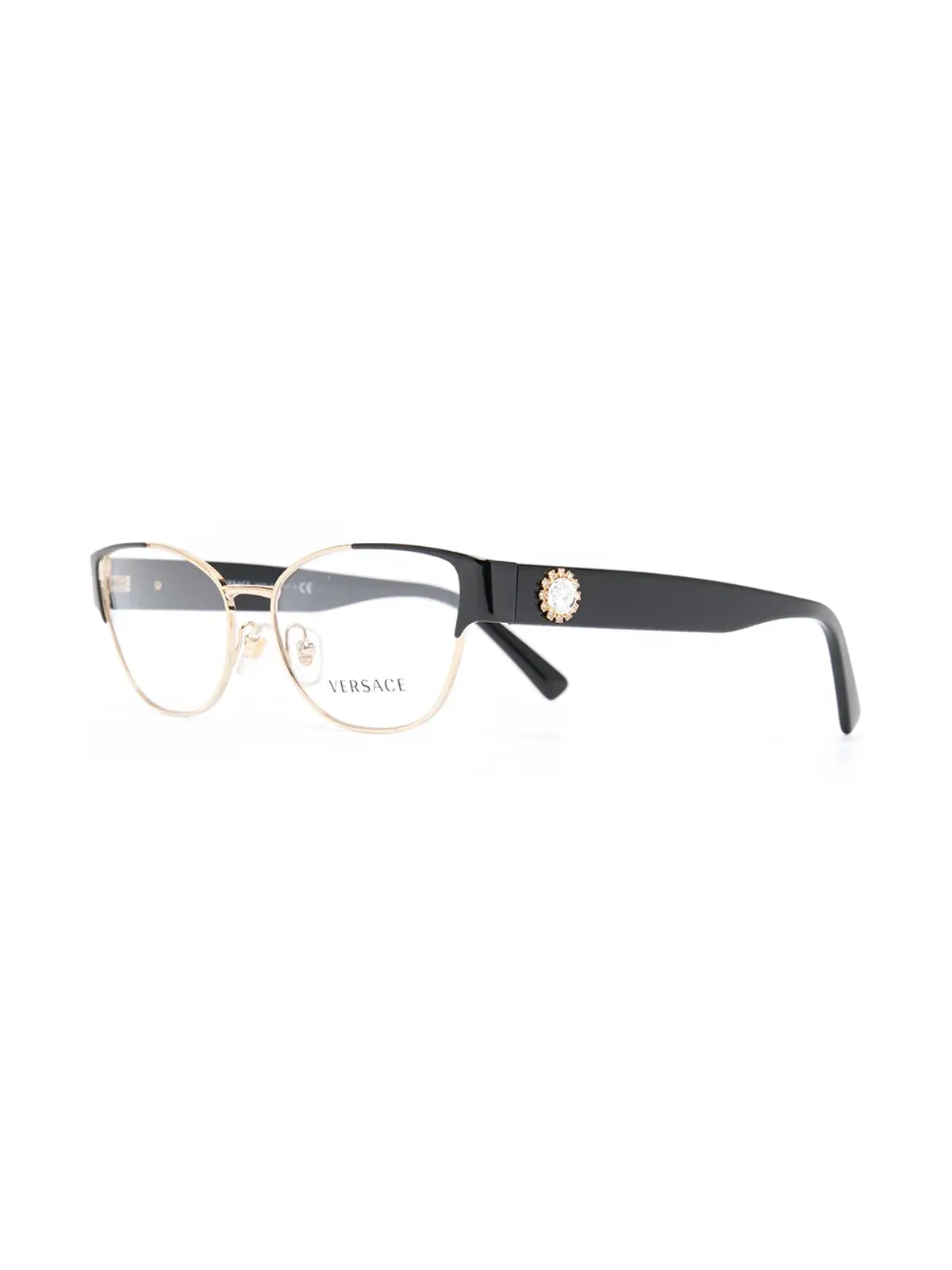 Versace Eyewear オーバルフレーム眼鏡 - 画像2