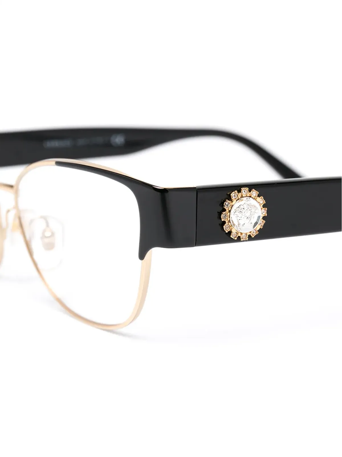 Versace Eyewear オーバルフレーム眼鏡 - 画像3