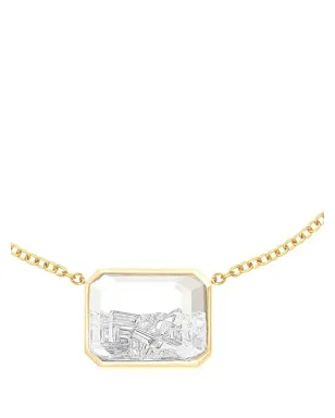 Moritz Glik 18K イエローゴールド エスメラルダ ダイヤモンド シェーカー ペンダント ネックレス - サムネイル2