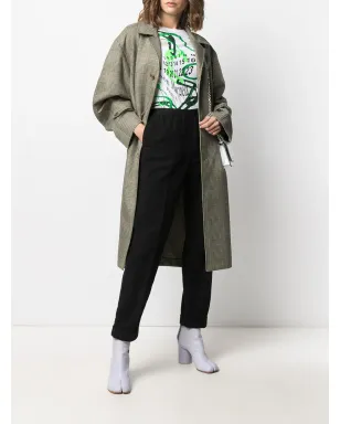 Maison Martin Margiela Pre-Owned 2000s ハイウエスト テーパードパンツ - ブラック - サムネイル2