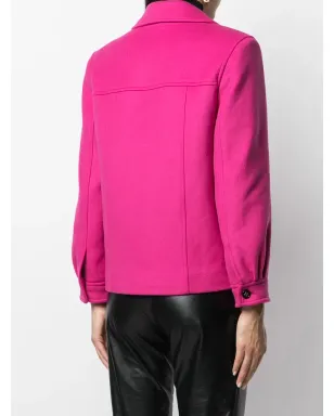 Saint Laurent チェストフラップポケット付きボタン留めジャケット - サムネイル4