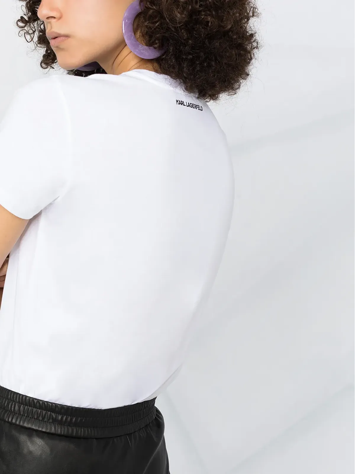 Karl Lagerfeld Karligraphy コットンTシャツ - 画像5