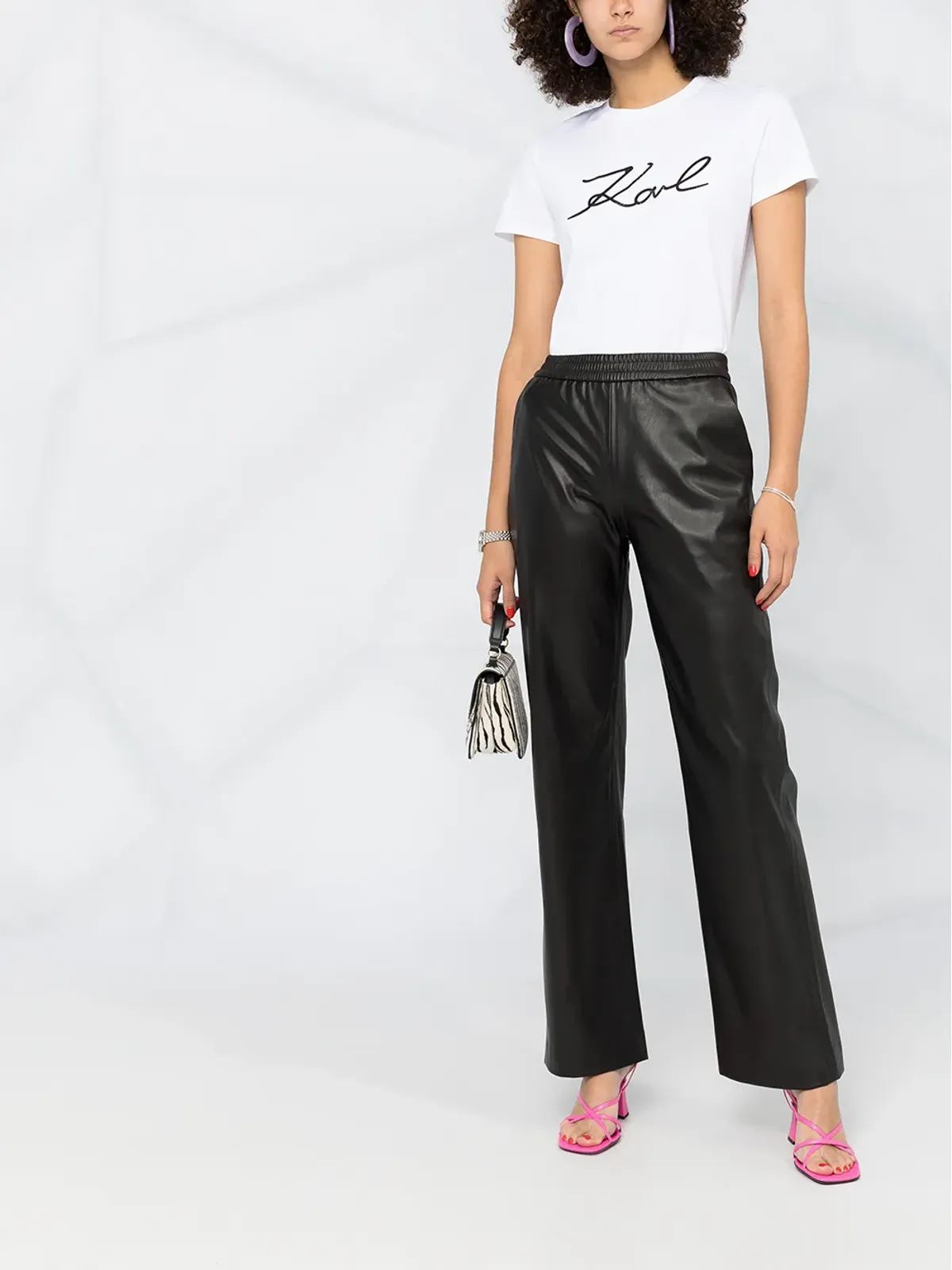 Karl Lagerfeld Karligraphy コットンTシャツ - 画像2