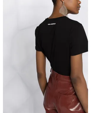 Karl Lagerfeld Karligraphy クリスタルコットンTシャツ - サムネイル3