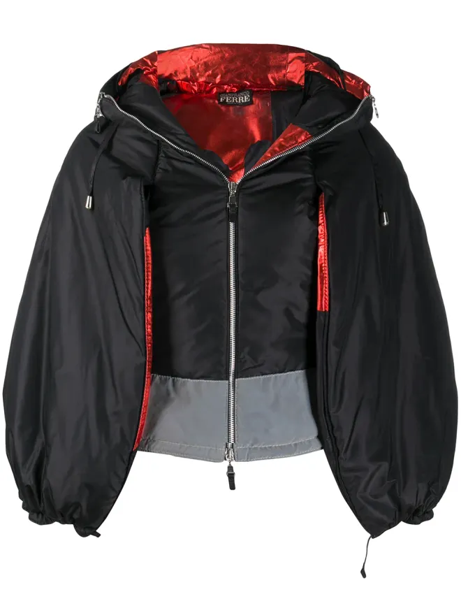 Gianfranco Ferré Pre-Owned Gianfranco Ferré Pre-Owned 1990s パフスリーブのフード付きジャケットの商品画像