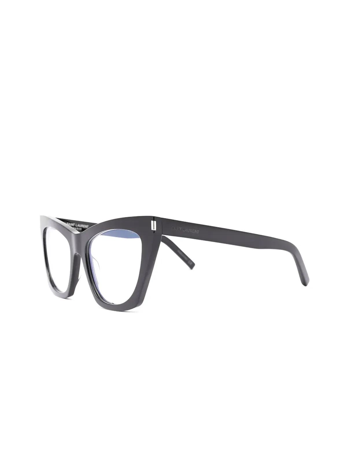 Saint Laurent Eyewear キャットアイフレーム眼鏡 - ブラック - 画像2