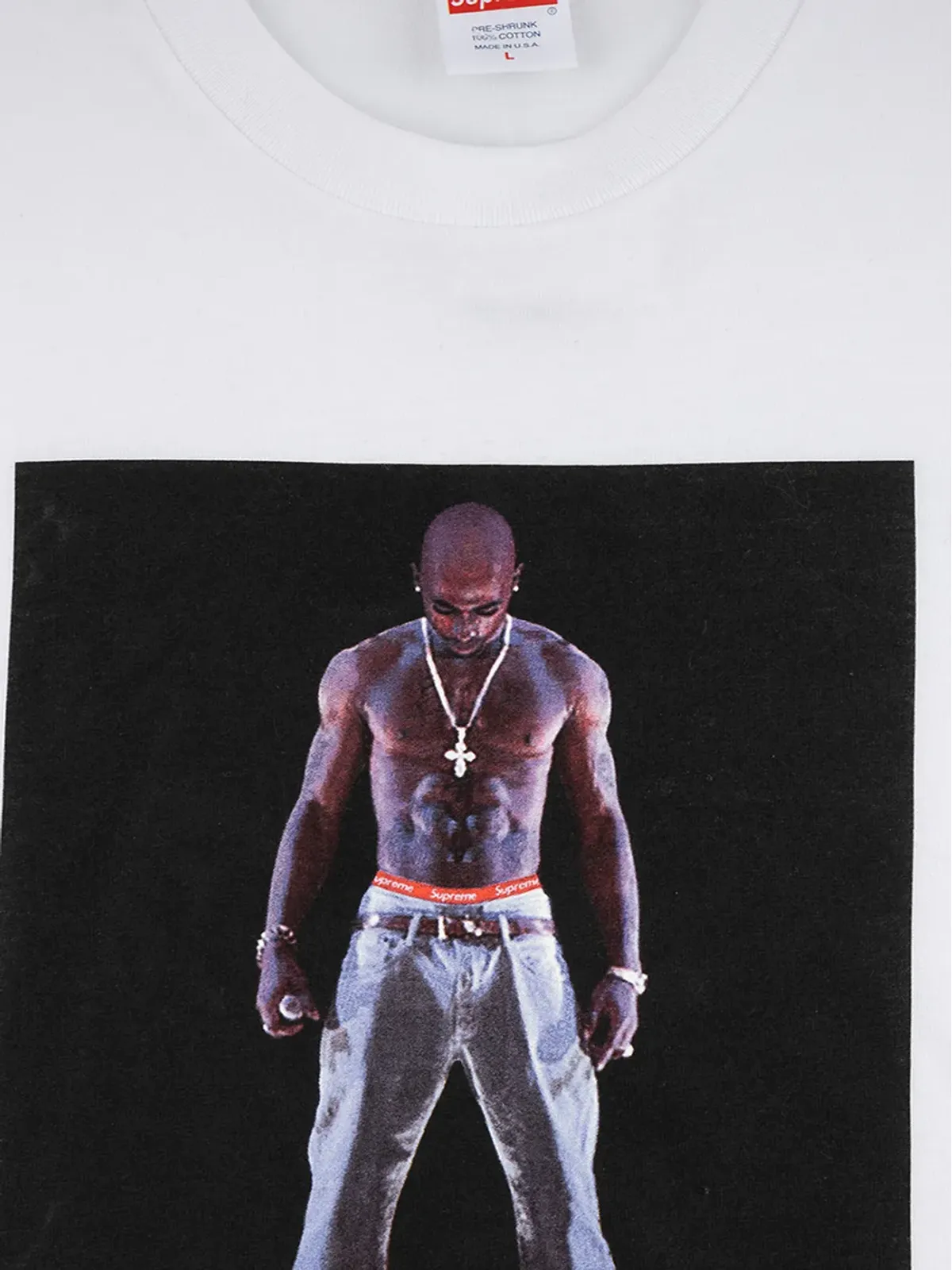 Supreme トゥパック・ホログラム Tシャツ - ホワイト - 画像3