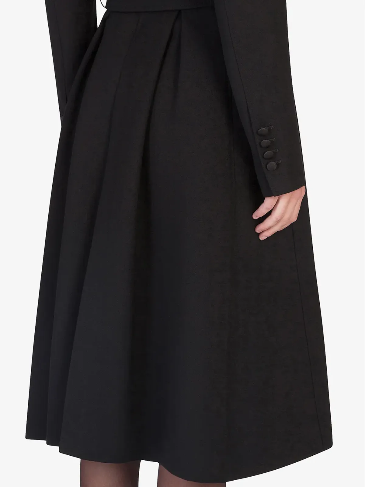 Dolce & Gabbana ベルト付きダブルブレストコート ブラック - 画像5