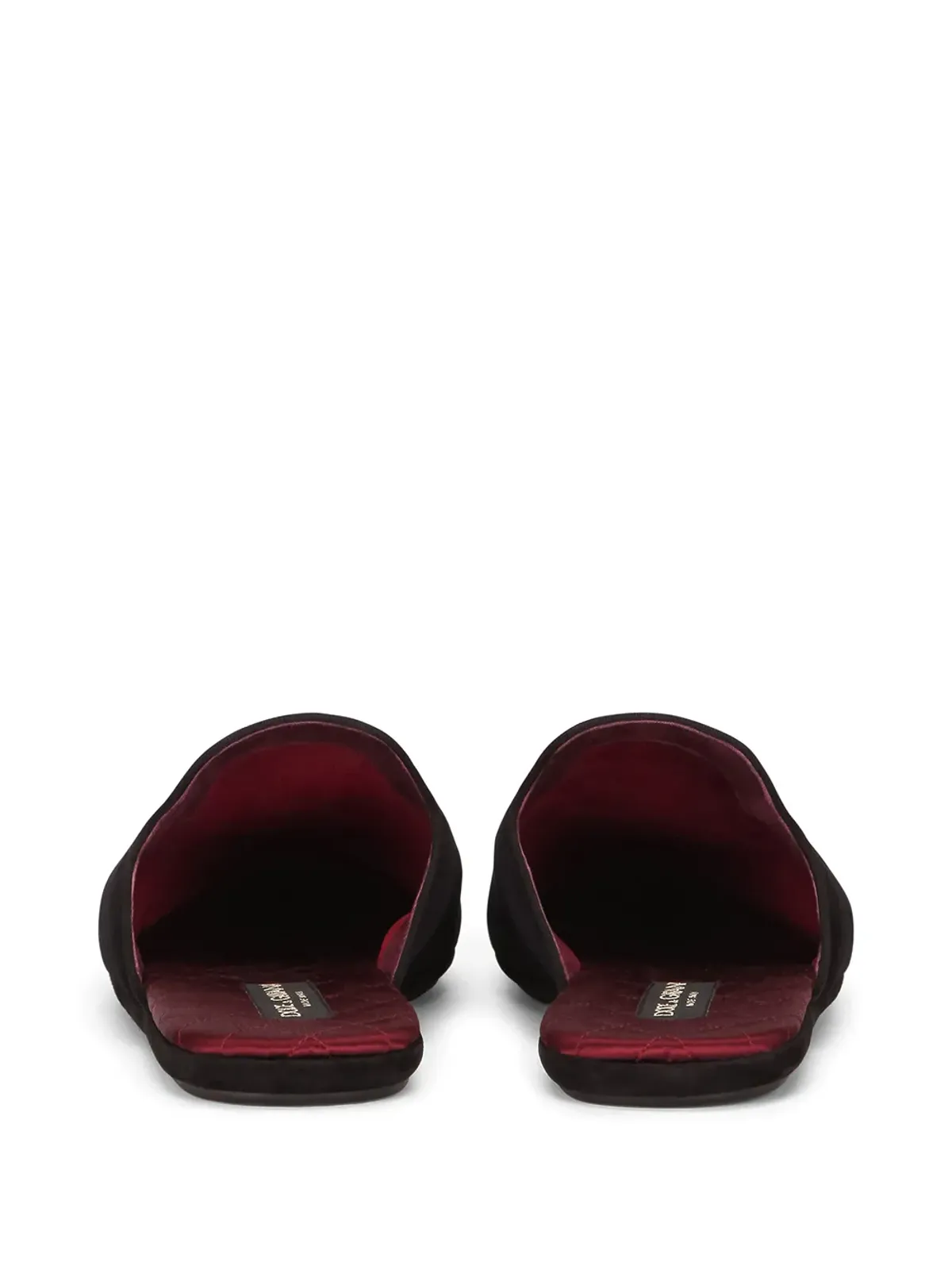 Dolce & Gabbana 刺繍ベルベット Sartoria Eccentrica スリッパ - ブラック - 画像3