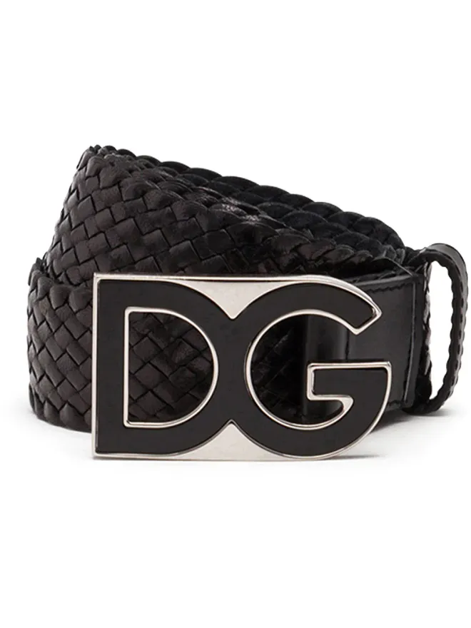 Dolce & Gabbana Dolce & Gabbana DG バックル インターウェーブン ベルトの商品画像