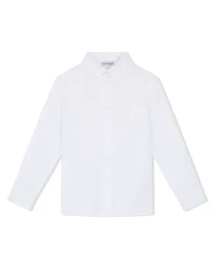 Dolce & Gabbana Kids ロゴ刺繍リネンTシャツ - サムネイル1