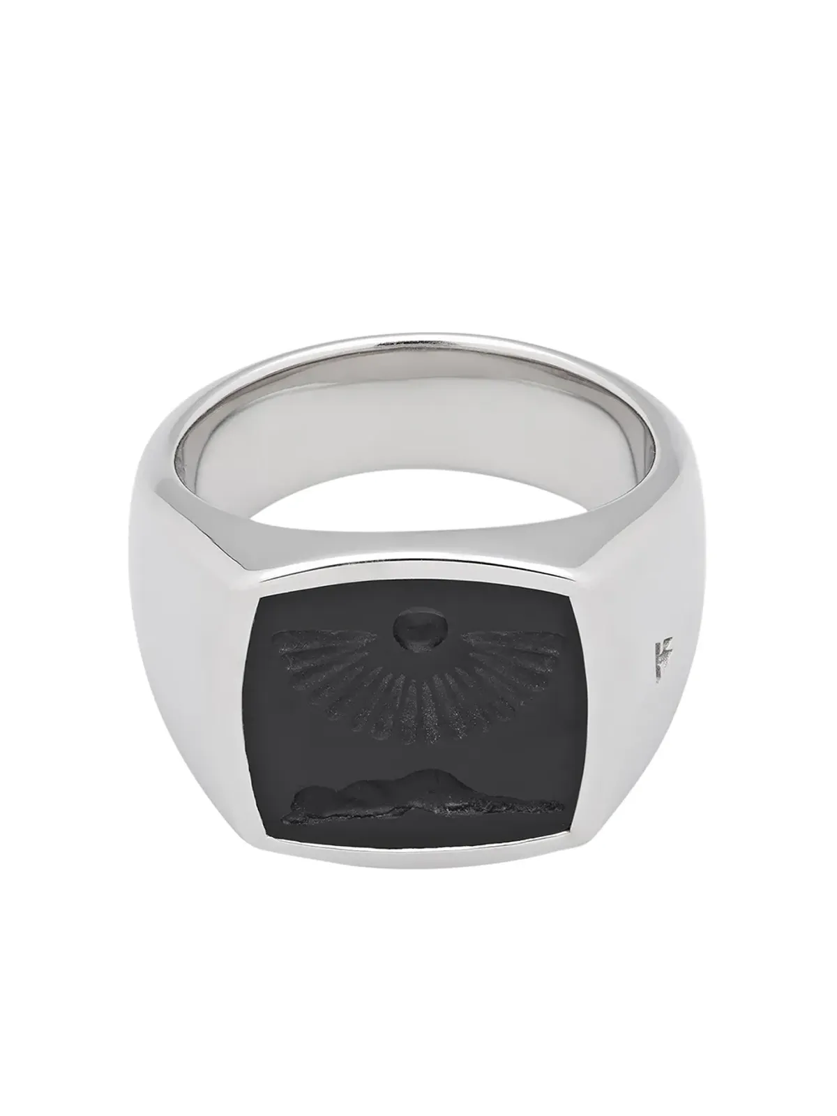 Tom Wood Clytia onyx-embellished ring - Metallic - 画像1