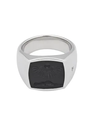 Tom Wood Clytia onyx-embellished ring - Metallic - サムネイル1
