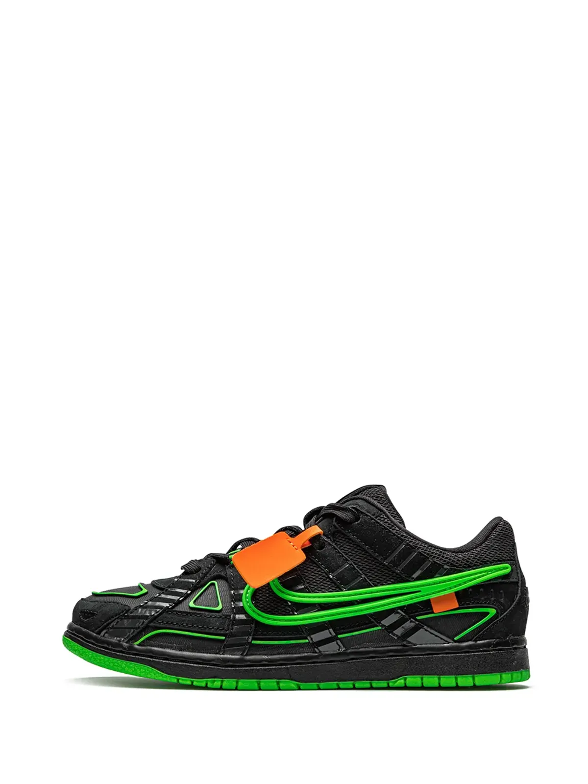 Nike Kids Off-White エア・ラバー・ダンク グリーンストライク スニーカー - 画像5